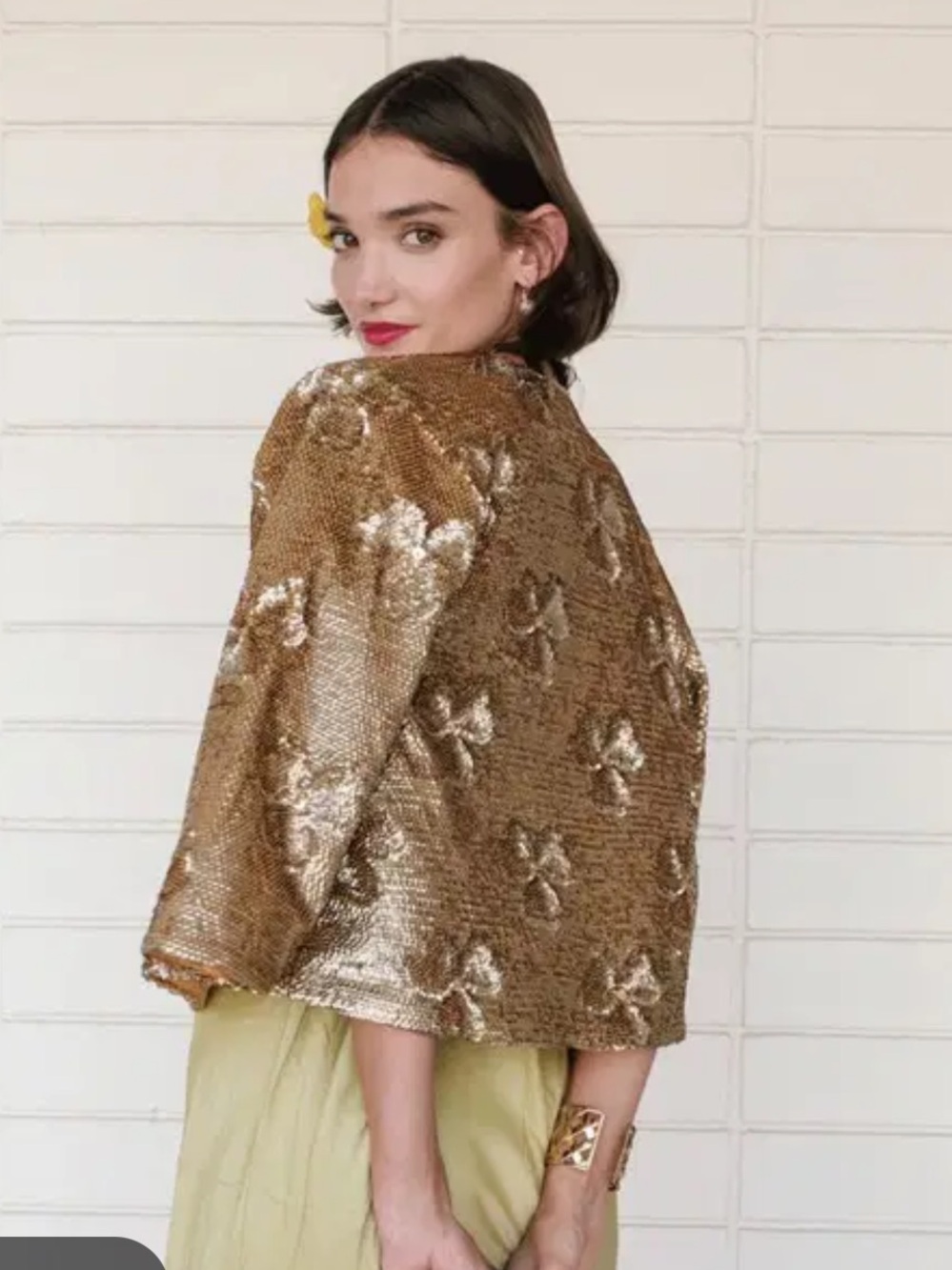 Frances Valentine Hold Sequin Blazer Jacket NEW